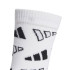 Meias adidas Monogram Sck 1P Infantil Branco/Preto