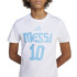 Camiseta de Futebol adidas Messi N&N G Infantil Branco