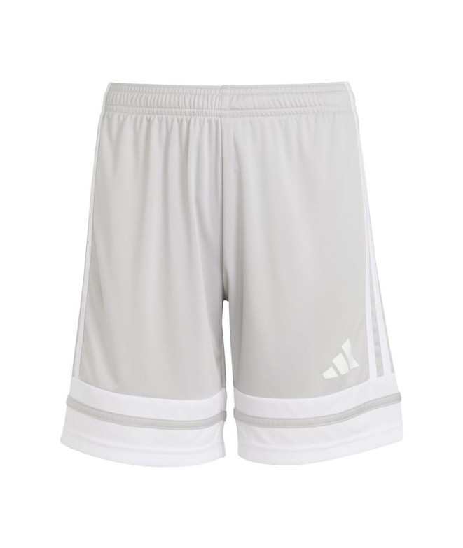 Calça de Futebol adidas Squadra25 Sho Infantil Cinza/Branco