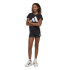 Calça adidas Jg 3 Bandas French Terry 280 Menina Preto/Branco