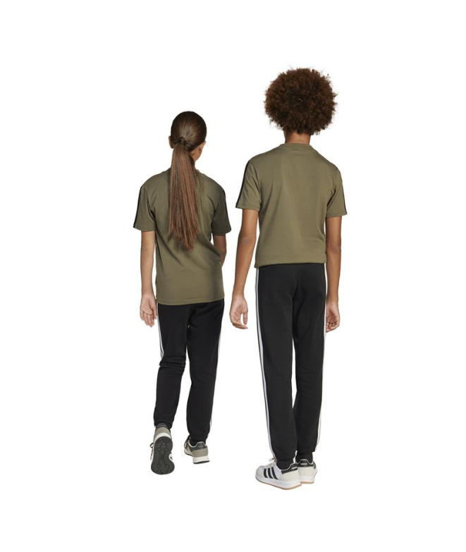 Calça adidas 3Bandas Fl 280 Infantil Preto/Branco