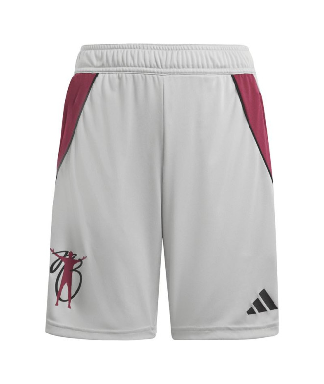Pantalones de Fútbol adidas Jb Tiro Sho Infantil Gris Dos