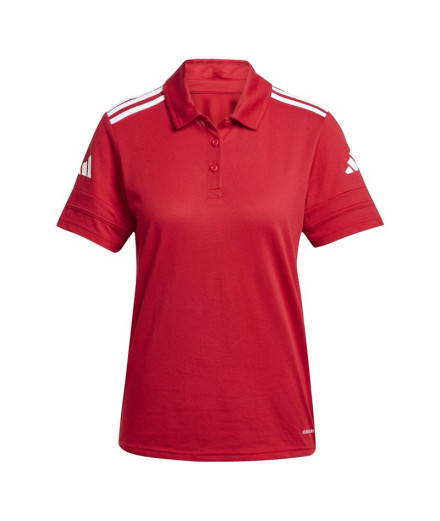 Polo de Futebol adidas Squadra25 Mulher Granate/Branco