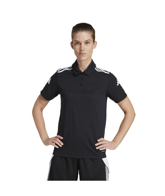 Polo de Fútbol adidas Squadra25 Mujer Negro/Blanco