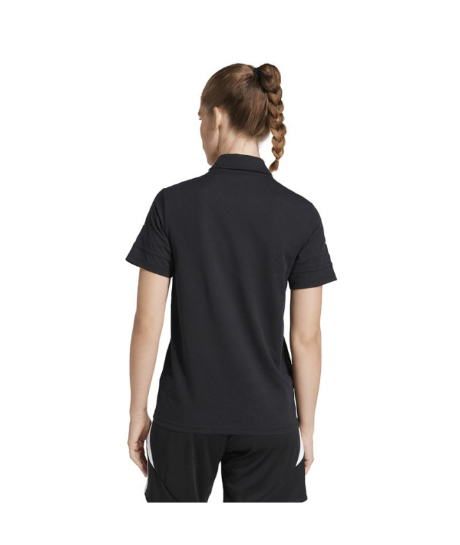 Polo de Fútbol adidas Squadra25 Mujer Negro/Blanco