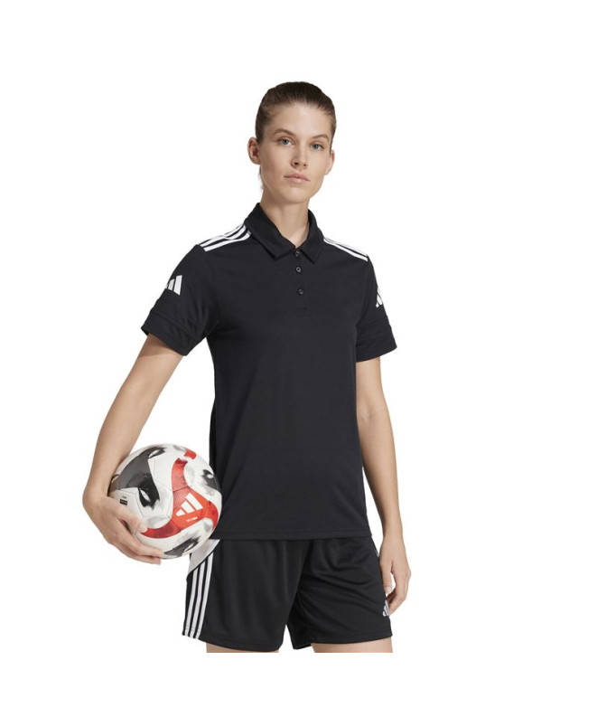 Polo de Fútbol adidas Squadra25 Mujer Negro/Blanco
