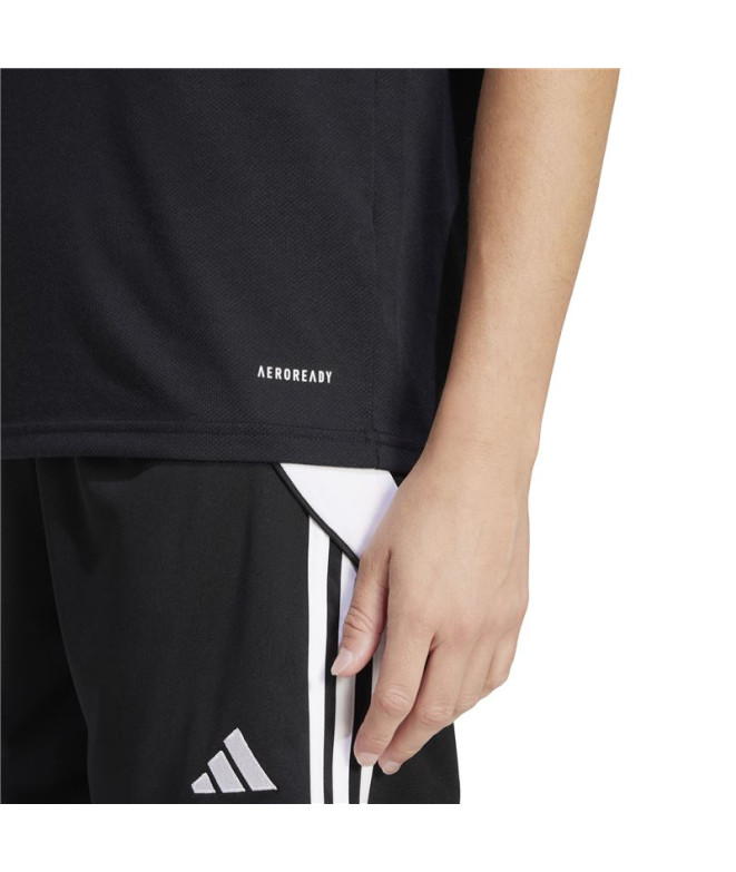 Polo de Fútbol adidas Squadra25 Mujer Negro/Blanco