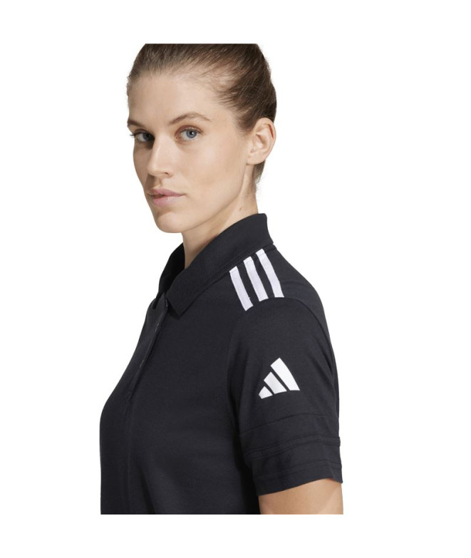 Polo de Fútbol adidas Squadra25 Mujer Negro/Blanco