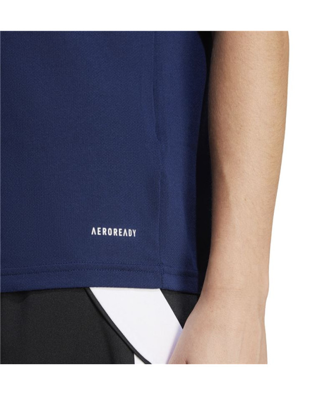 Polo de Football adidas Squadra25 Femme Bleu/Blanc