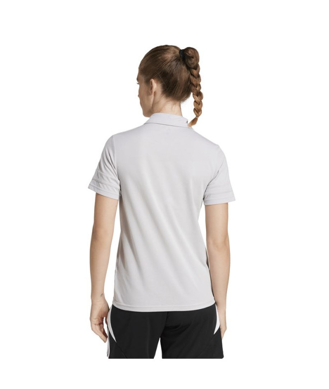 Polo de Fútbol adidas Squadra25 Mujer Gris/Blanco