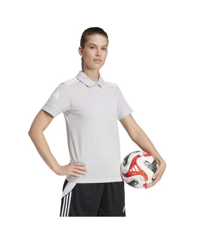 Polo de Fútbol adidas Squadra25 Mujer Gris/Blanco