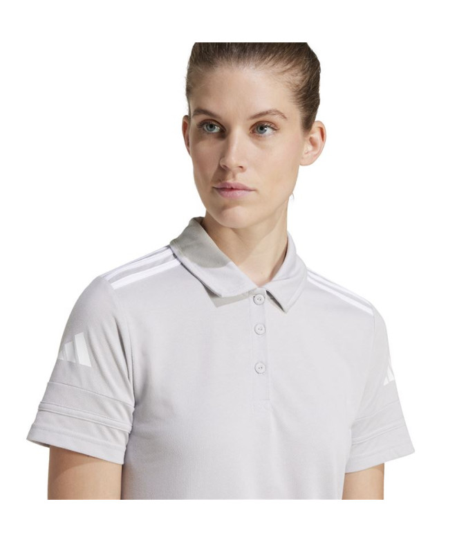 Polo de Fútbol adidas Squadra25 Mujer Gris/Blanco