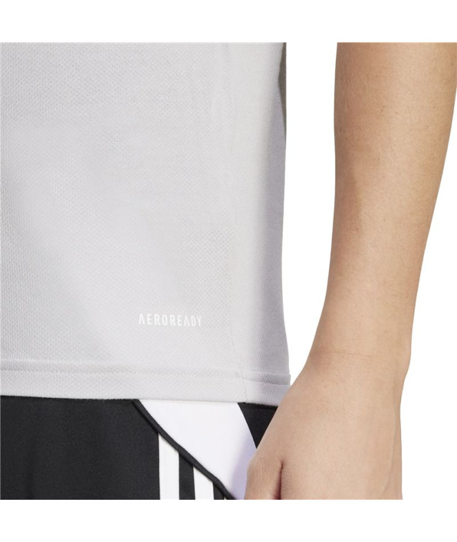 Polo de Fútbol adidas Squadra25 Mujer Gris/Blanco