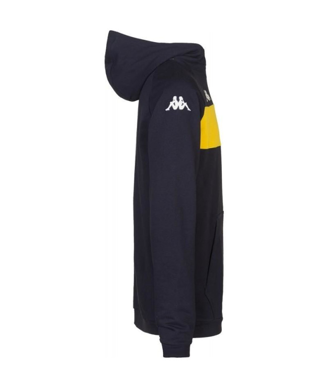 Sudadera Kappa Daccio Hombre Blue Marine/Yellow Chrome