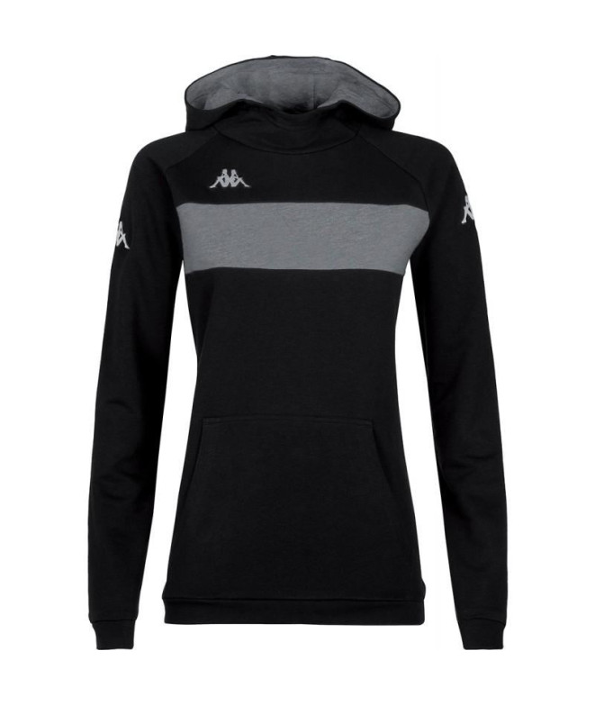 Sudadera Kappa Daccia Mujer Black/Grey Melange