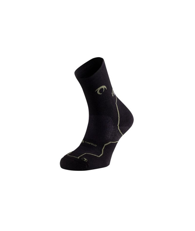 Meias De Running Lurbel Taiga Four Preto/Sottobosco