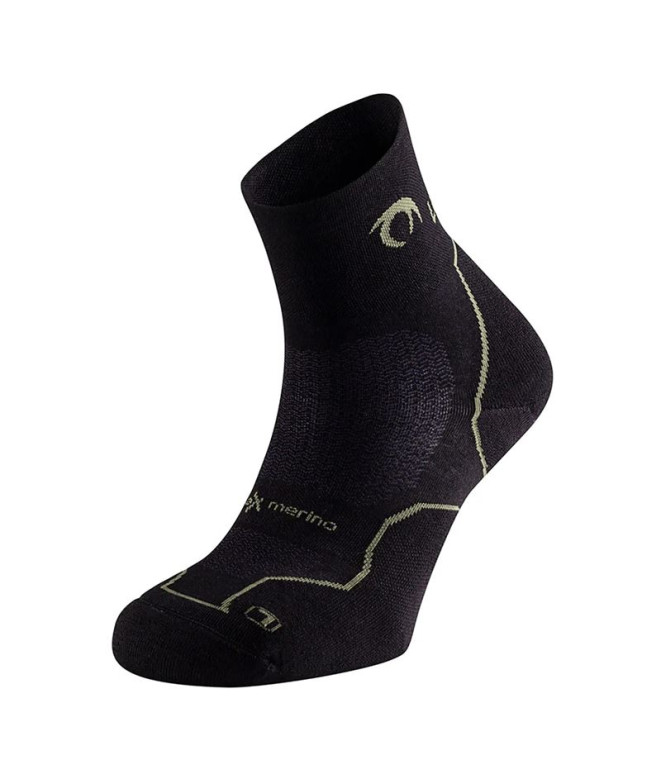Meias De Running Lurbel Taiga Three Preto/Sottobosco