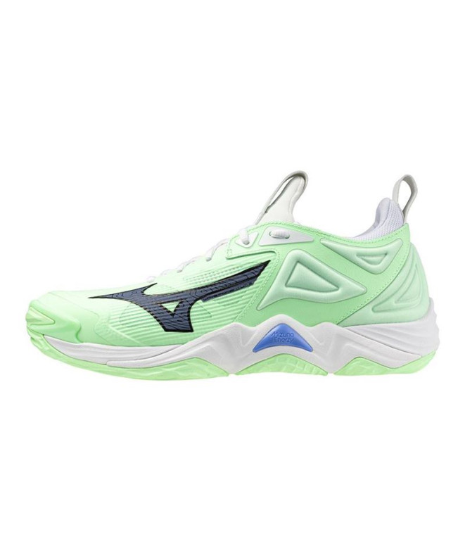 Chaussures De Volley-ball Mizuno Wave Momentum 3 Vert Clair