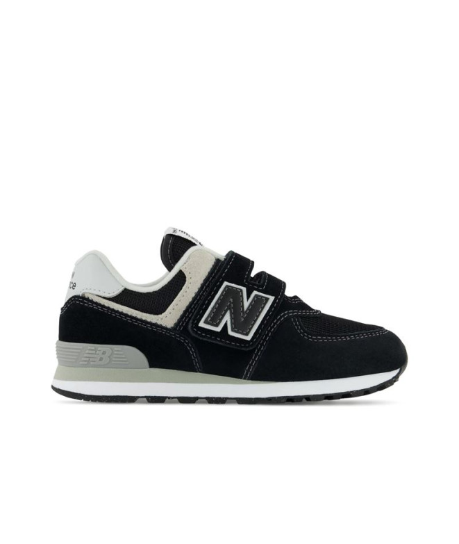 Zapatillas New Balance 574 Core Hook & Loop Negro Infantil