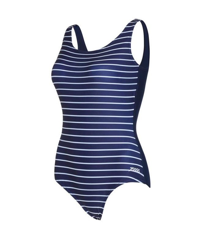 Bañador de Natación Zoggs Yarra Scoopback Mujer Navy