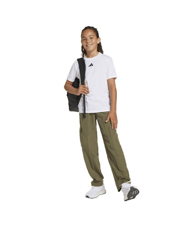 Camiseta adidas Sl 160 Infantil Branco/Preto