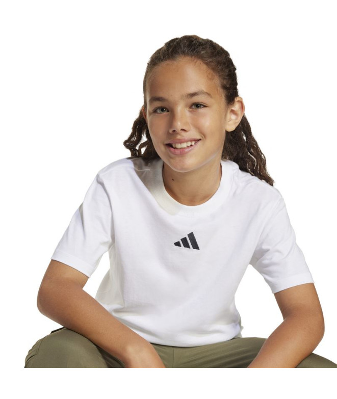 T-shirt adidas Sl 160 Enfant Blanc/Noir
