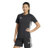 Camiseta de Futebol adidas Tiro Es Mulher Preto/Branco