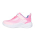 Chaussures Skechers Microspec Advance Fille Rose clair / Bordure lavande