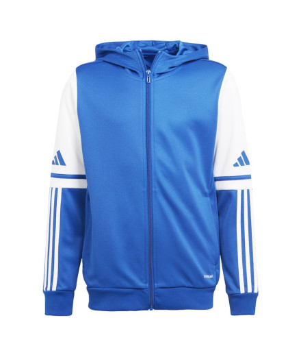 Moletom de Futebol adidas Squadra25 Hood Infantil Azul/Branco