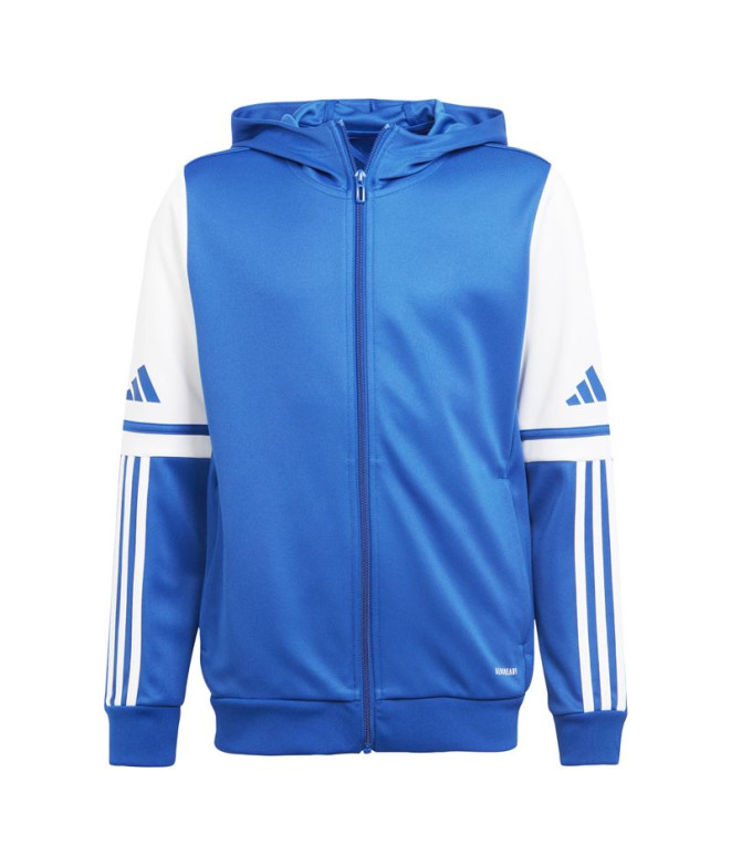 Sweat de Football adidas Squadra25 Hood Enfant Bleu/Blanc