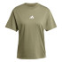 T-shirt adidas 3Bandas Sj Femme Vert Foncé/Blanc