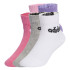 Meias adidas Kids Lin Ank 5P Infantil Rosa