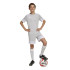 Camiseta de Futebol adidas Squadra25 Jsy Infantil Cinza/Branco