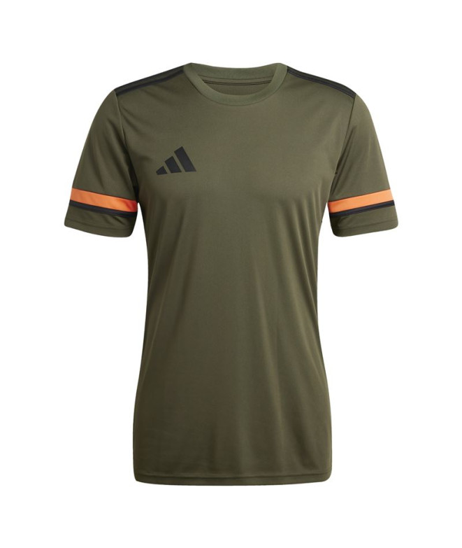Camiseta de Futebol adidas Squadra25 Homem Verde Escuro/Preto