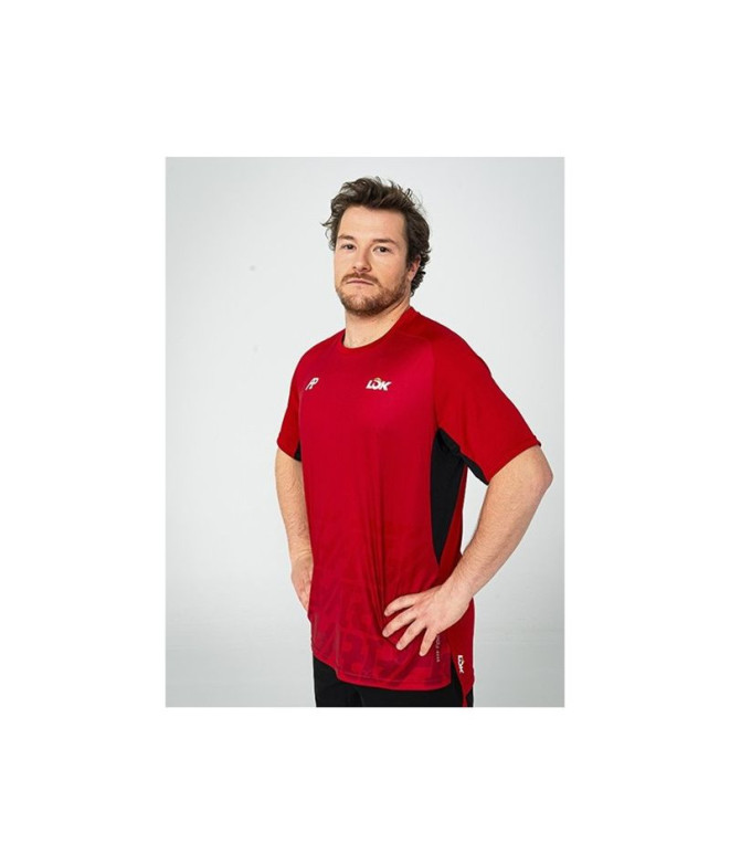 Camiseta de Pádel Lok Homem Vermelho