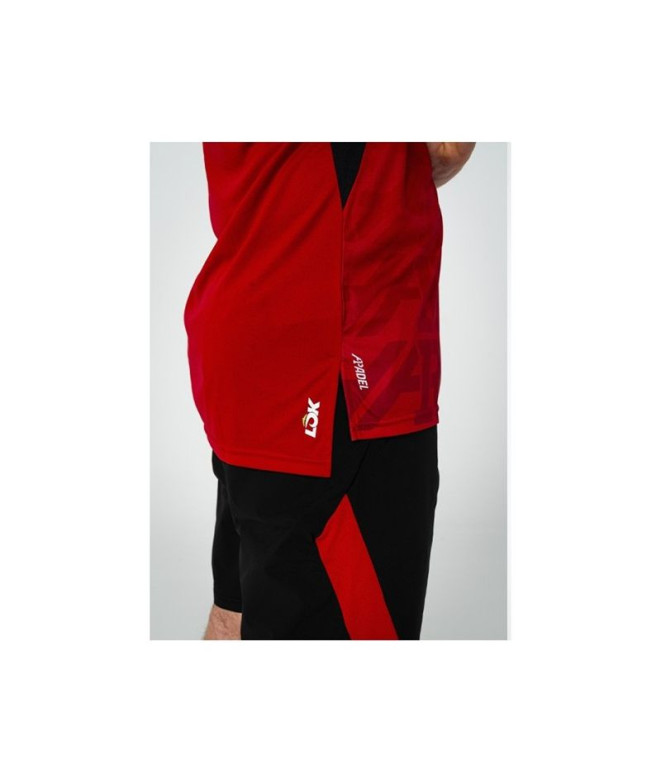 Camiseta de Pádel Lok Hombre Rojo