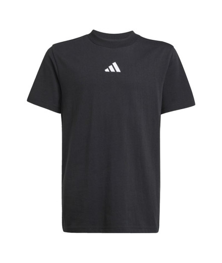 Camiseta adidas Sl 160 Infantil Negro/Blanco