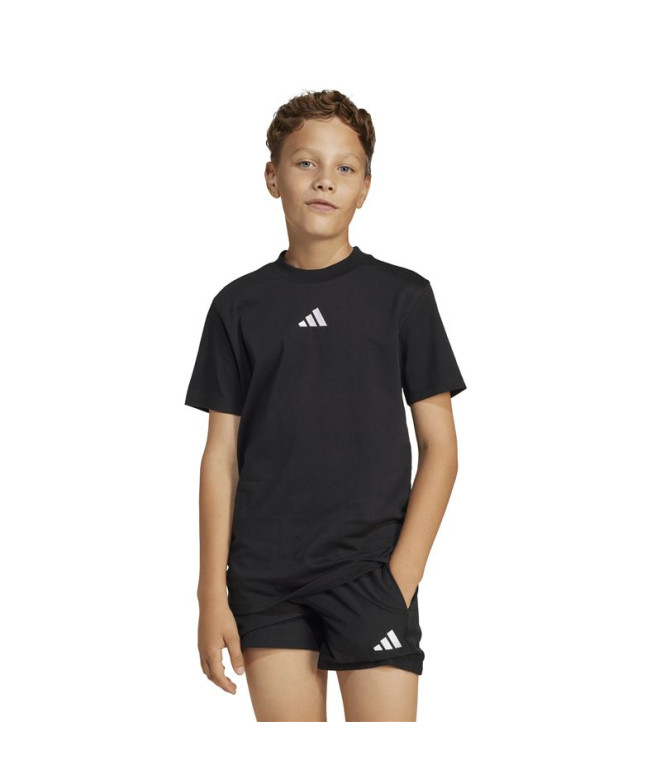 T-shirt adidas Sl 160 Enfant Noir/Blanc
