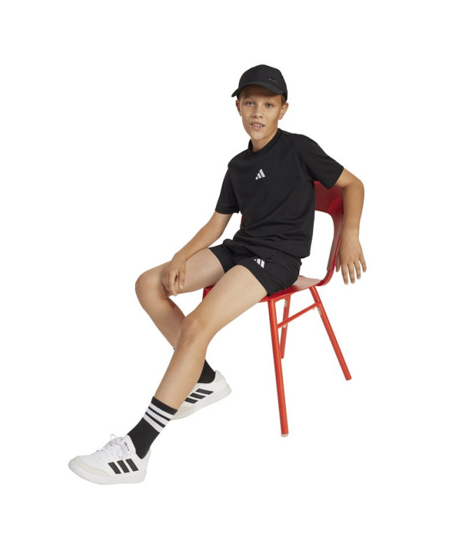 Camiseta adidas Sl 160 Infantil Preto/Branco