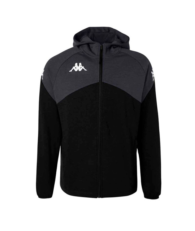 Sweat Kappa Fianto Homme Noir/Gris Dk