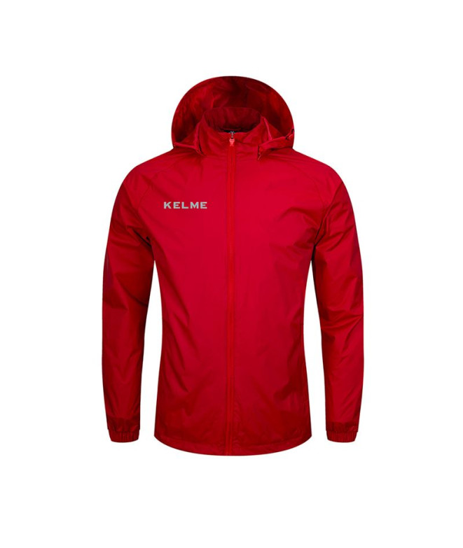 Chubasquero de Fútbol Kelme Windproof Rain Infantil Rojo