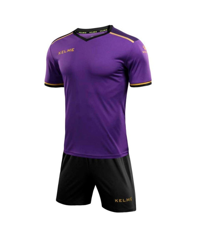 Ensemble de Football Kelme Set S/S Segovia Homme Morado-Negro