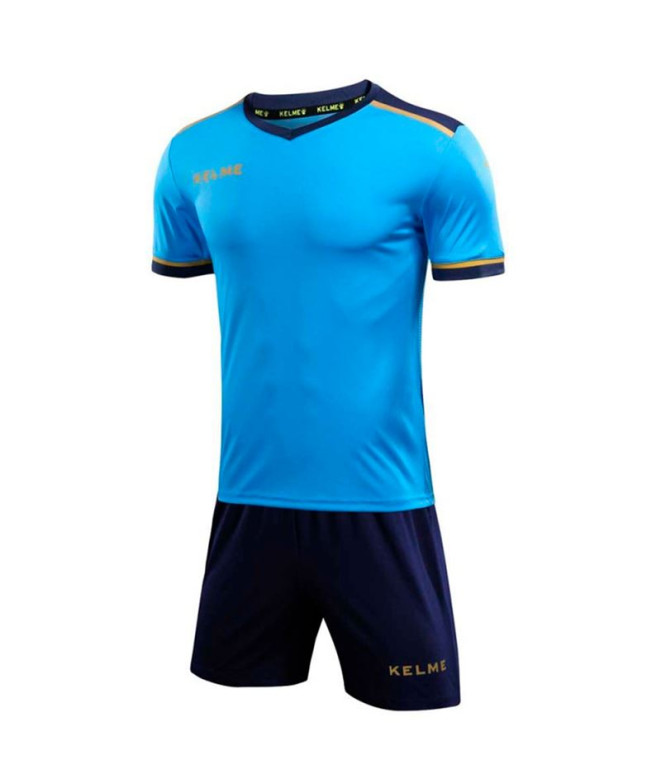 Conjunto de Futebol Kelme Set S/S Segovia Homem Azul-Azul Escuro