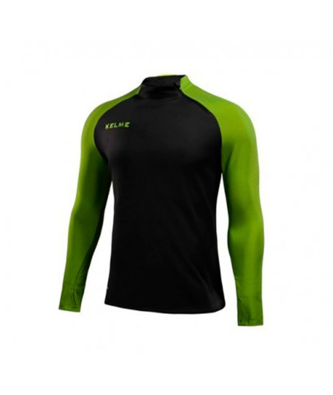 Sudadera de Fútbol Kelme Sweatshirt Zip Montes Hombre Negro-Amarillo Neon