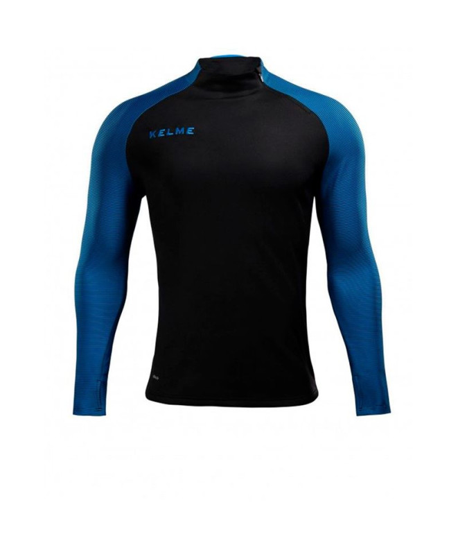 Sudadera de Fútbol Kelme Sweatshirt Zip Montes Hombre Negro-Azul Neon