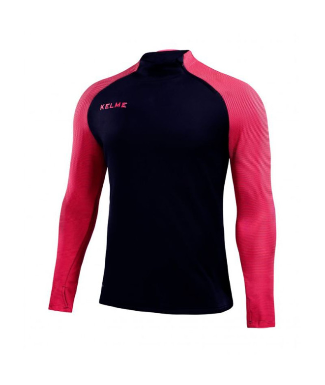 Sudadera de Fútbol Kelme Sweatshirt Zip Montes Hombre Azul Oscuro-Rosa Neon