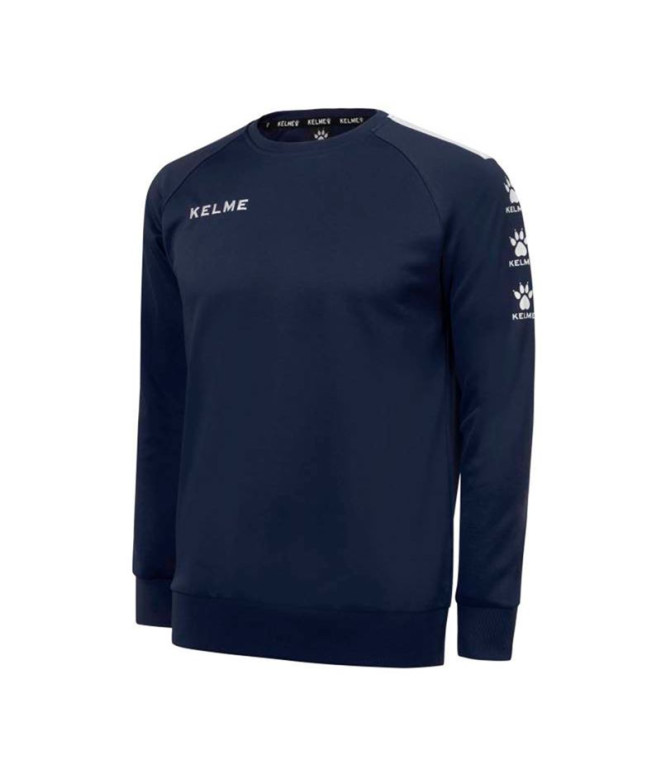 Sudadera de Fútbol Kelme Sweatshirt Lince Hombre Marino-Blanco