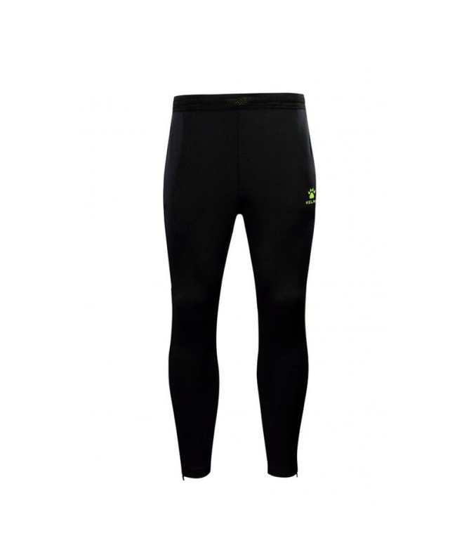 Calça de Futebol Kelme Long Pant Montes Infantil Preto-Amarelo Neon