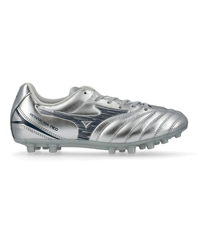 Botas De Fútbol Mizuno Monarcida Neo Iii Select Ag Infantil Plateado