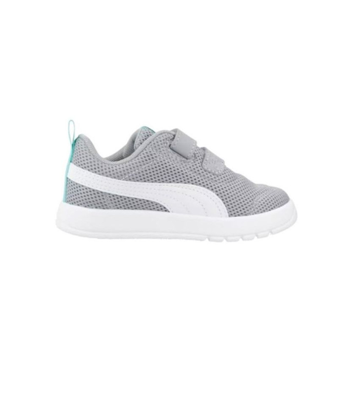 Sapatilhas Puma Courtflex V3 Mesh In, Cinza Médio Legal, Menino